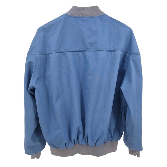 Vtg Field & Stream‎ Mens XL Blue Jacket Bomber Plaid Lined Button Up Casual - Picture 3 of 10